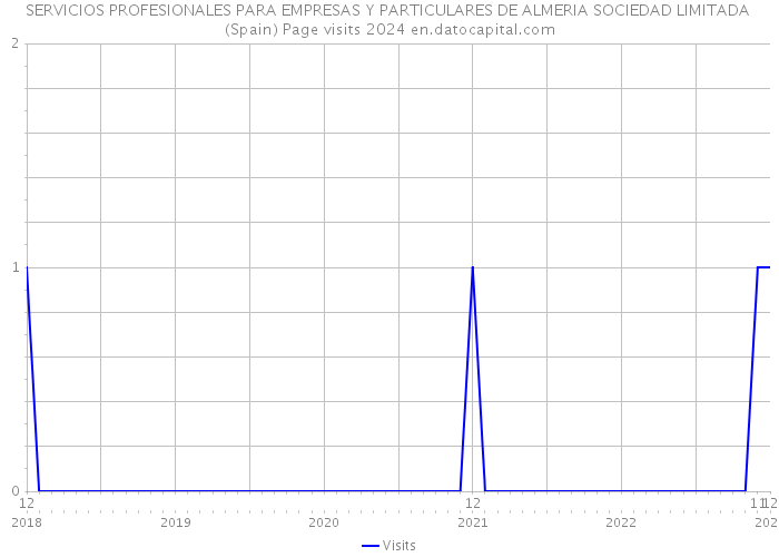 SERVICIOS PROFESIONALES PARA EMPRESAS Y PARTICULARES DE ALMERIA SOCIEDAD LIMITADA (Spain) Page visits 2024 