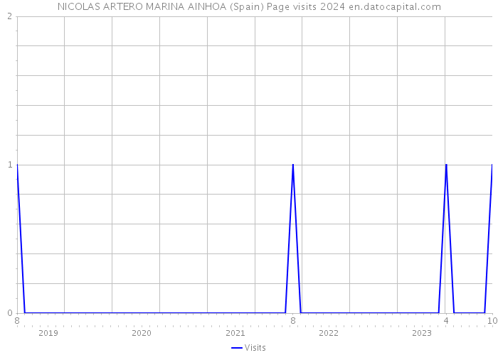 NICOLAS ARTERO MARINA AINHOA (Spain) Page visits 2024 