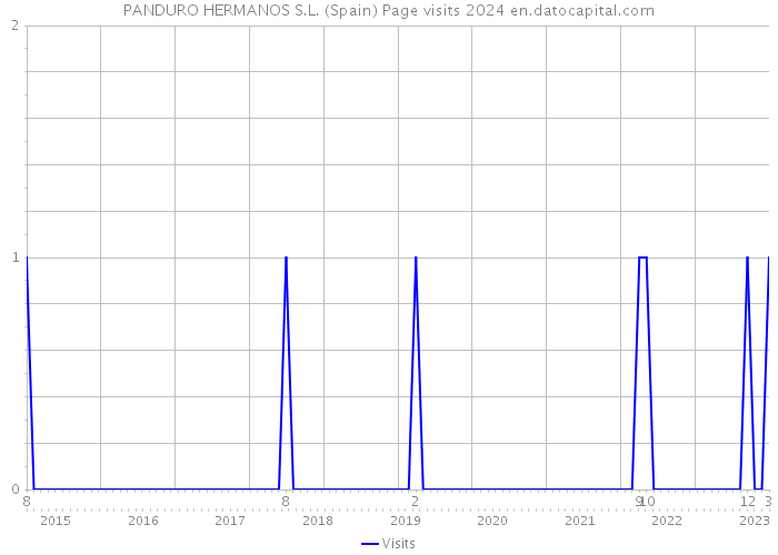 PANDURO HERMANOS S.L. (Spain) Page visits 2024 