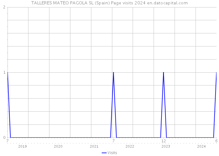 TALLERES MATEO PAGOLA SL (Spain) Page visits 2024 
