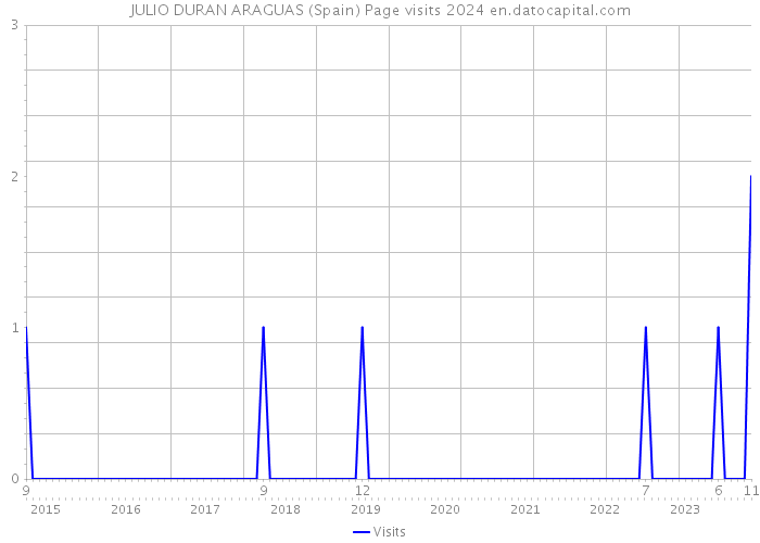 JULIO DURAN ARAGUAS (Spain) Page visits 2024 