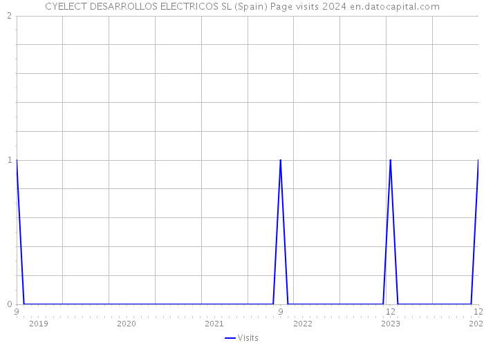 CYELECT DESARROLLOS ELECTRICOS SL (Spain) Page visits 2024 