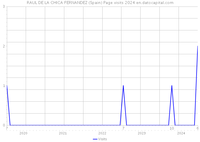 RAUL DE LA CHICA FERNANDEZ (Spain) Page visits 2024 