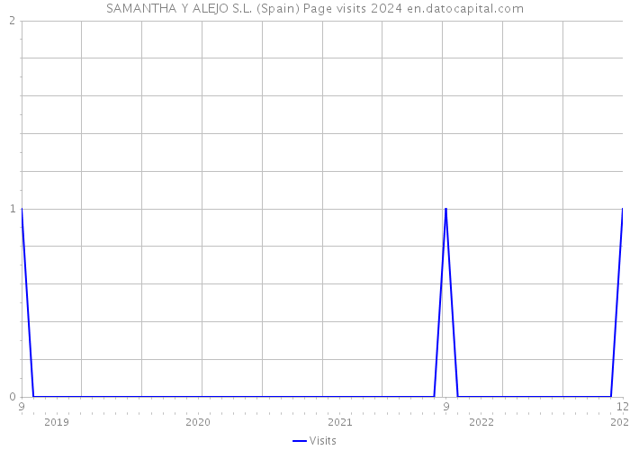 SAMANTHA Y ALEJO S.L. (Spain) Page visits 2024 