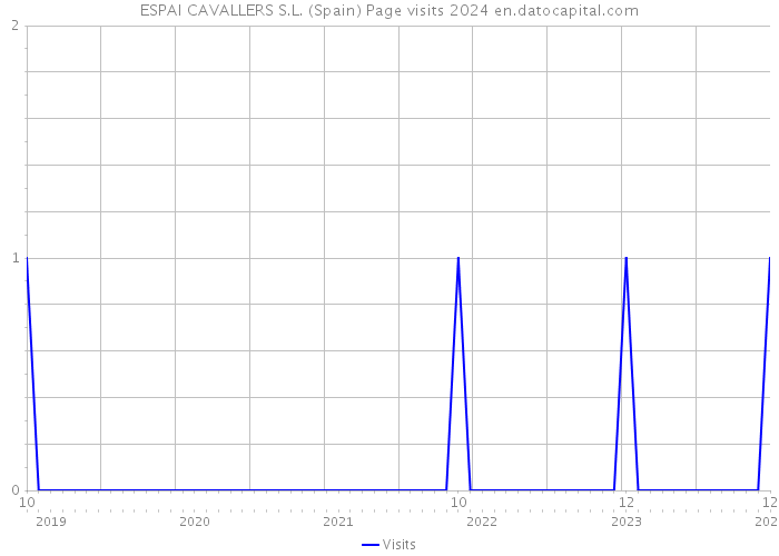 ESPAI CAVALLERS S.L. (Spain) Page visits 2024 