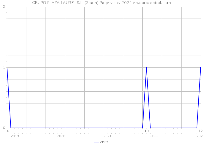 GRUPO PLAZA LAUREL S.L. (Spain) Page visits 2024 