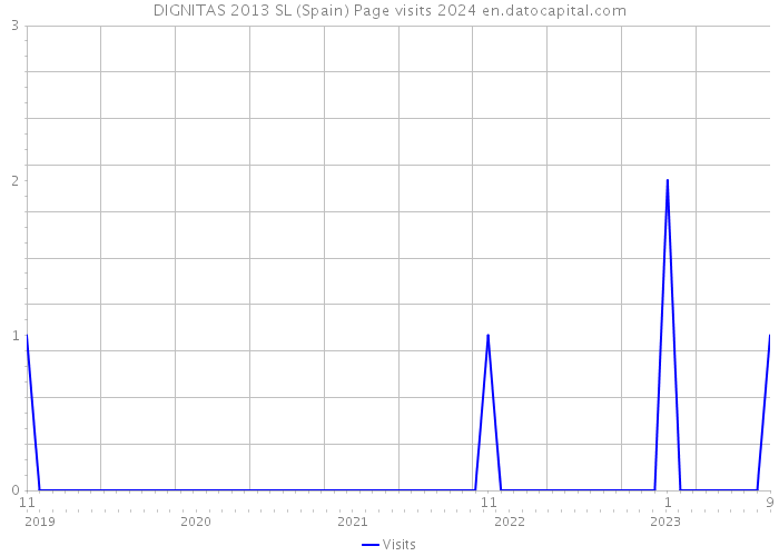 DIGNITAS 2013 SL (Spain) Page visits 2024 