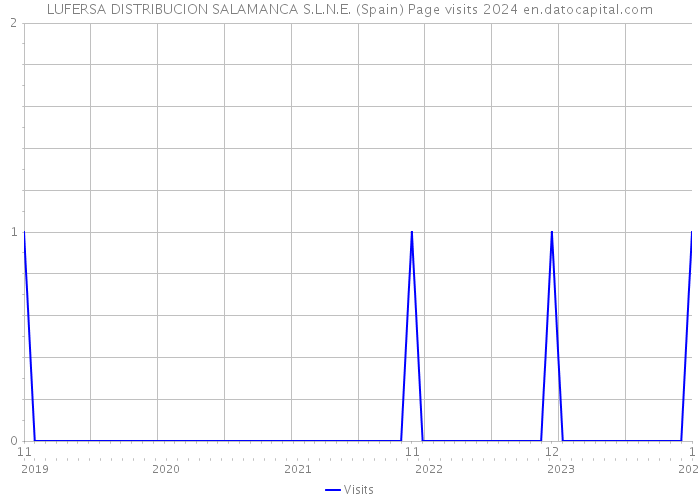 LUFERSA DISTRIBUCION SALAMANCA S.L.N.E. (Spain) Page visits 2024 