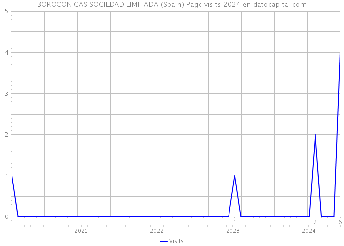 BOROCON GAS SOCIEDAD LIMITADA (Spain) Page visits 2024 