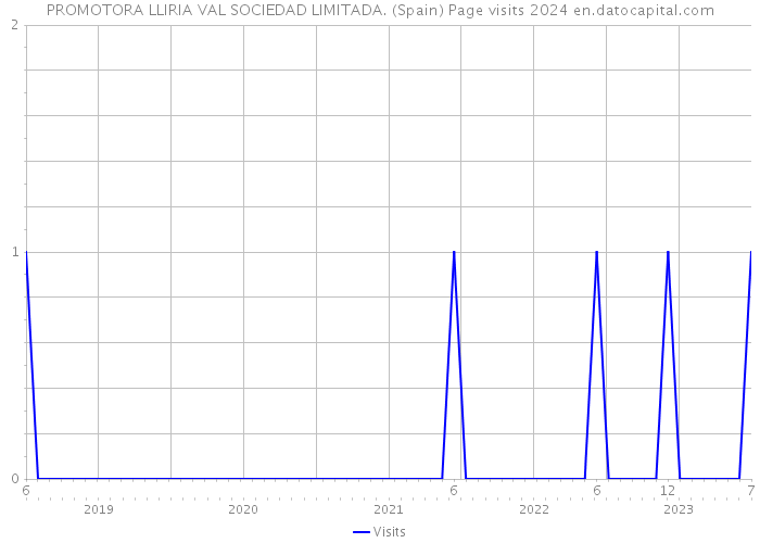 PROMOTORA LLIRIA VAL SOCIEDAD LIMITADA. (Spain) Page visits 2024 