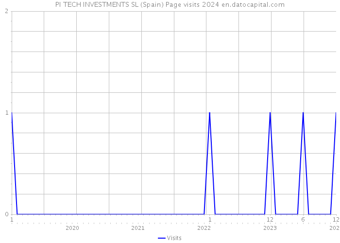 PI TECH INVESTMENTS SL (Spain) Page visits 2024 