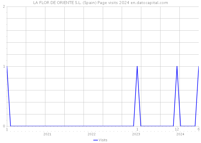 LA FLOR DE ORIENTE S.L. (Spain) Page visits 2024 