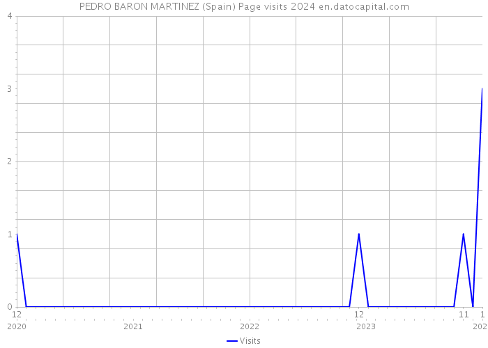 PEDRO BARON MARTINEZ (Spain) Page visits 2024 