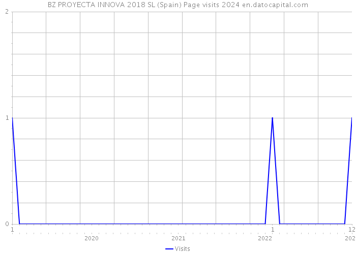 BZ PROYECTA INNOVA 2018 SL (Spain) Page visits 2024 