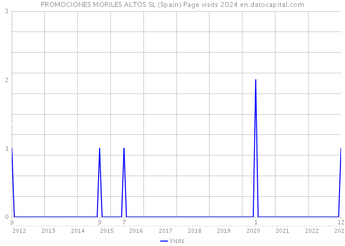 PROMOCIONES MORILES ALTOS SL (Spain) Page visits 2024 