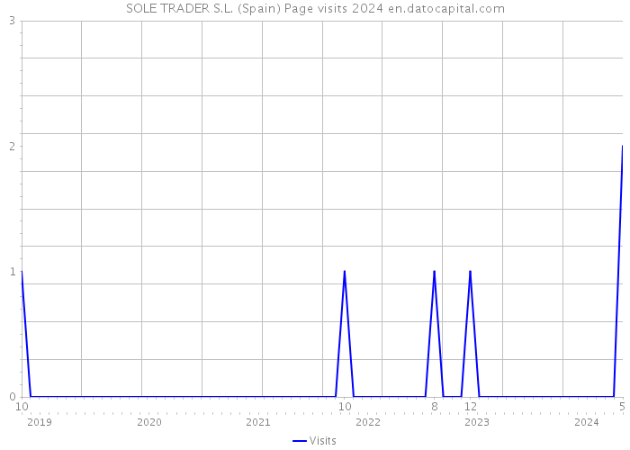 SOLE TRADER S.L. (Spain) Page visits 2024 