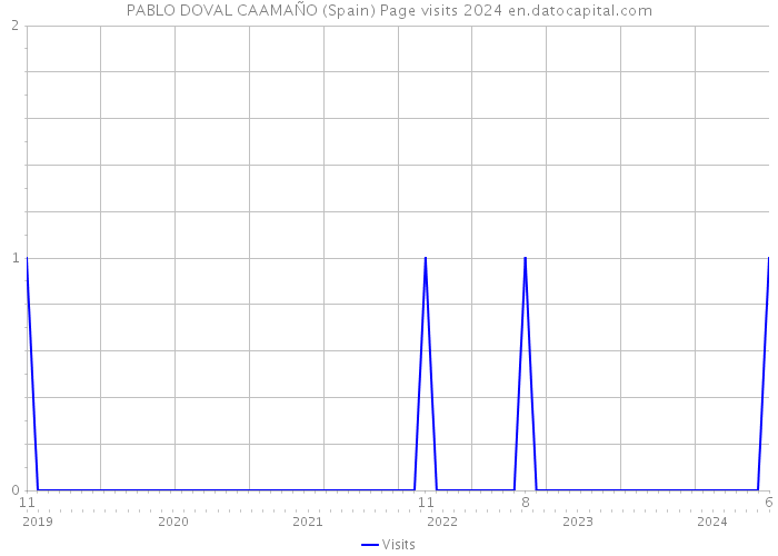 PABLO DOVAL CAAMAÑO (Spain) Page visits 2024 