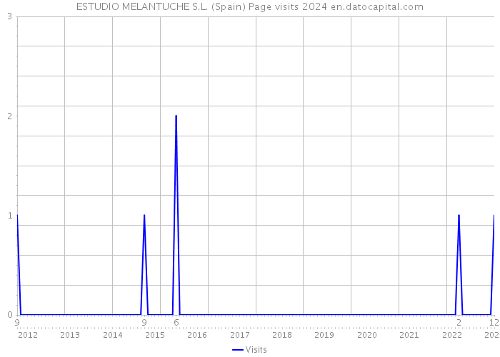 ESTUDIO MELANTUCHE S.L. (Spain) Page visits 2024 