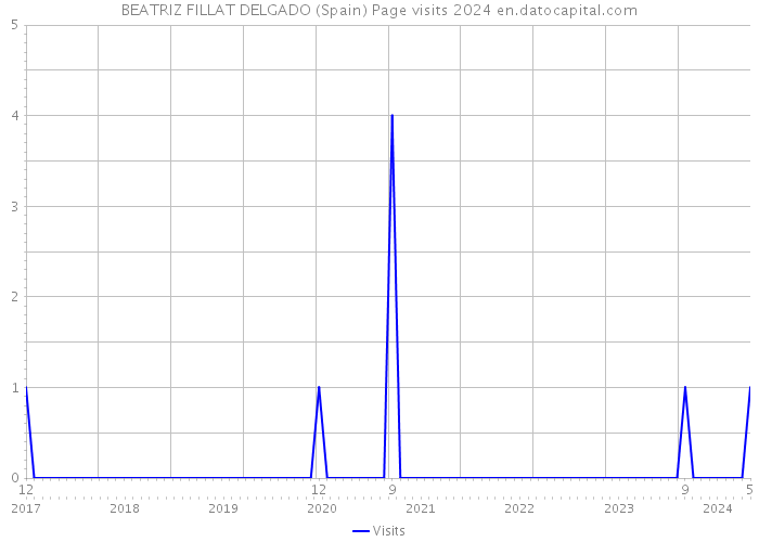 BEATRIZ FILLAT DELGADO (Spain) Page visits 2024 