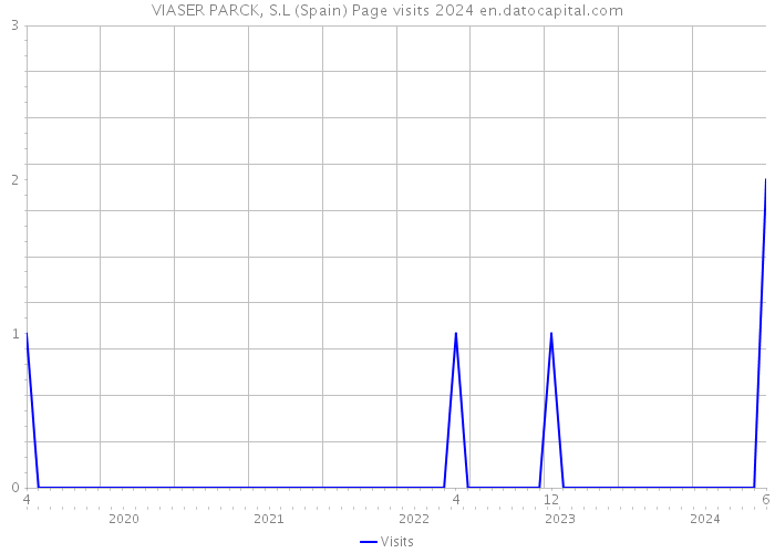 VIASER PARCK, S.L (Spain) Page visits 2024 