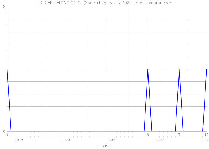 TIC CERTIFICACION SL (Spain) Page visits 2024 