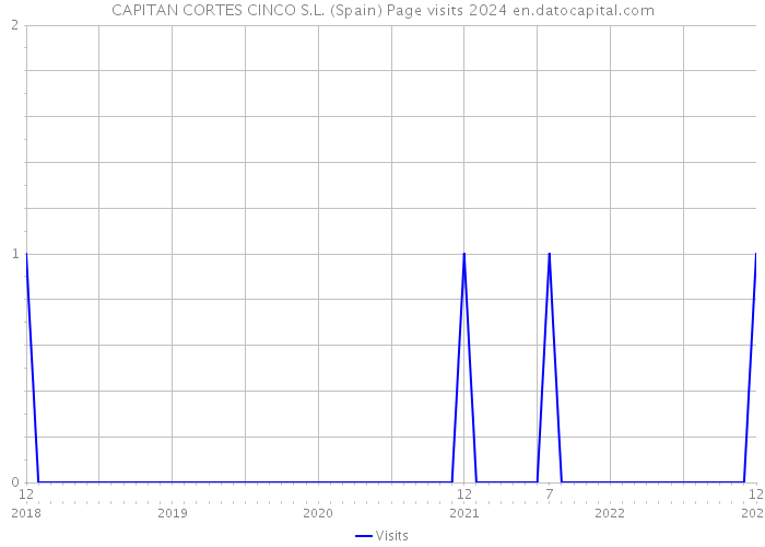 CAPITAN CORTES CINCO S.L. (Spain) Page visits 2024 