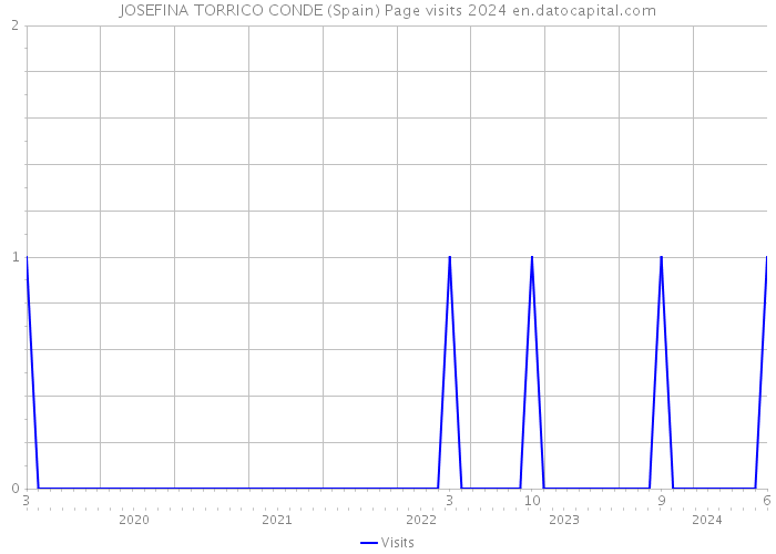 JOSEFINA TORRICO CONDE (Spain) Page visits 2024 