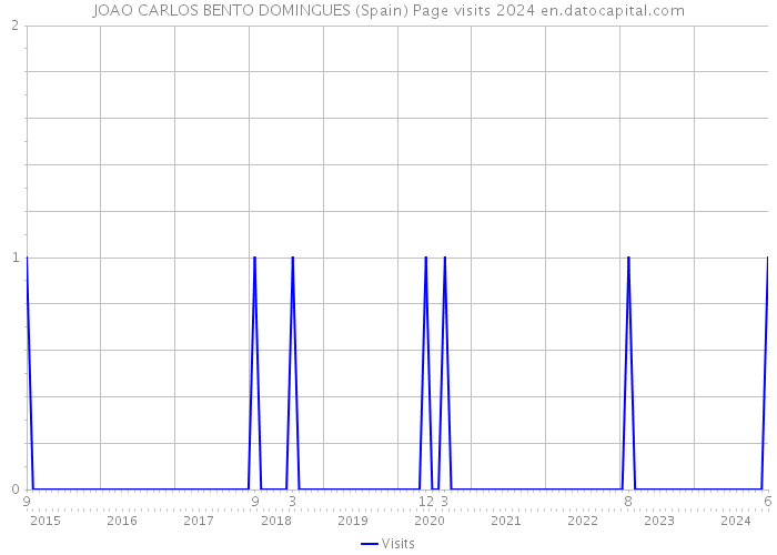 JOAO CARLOS BENTO DOMINGUES (Spain) Page visits 2024 