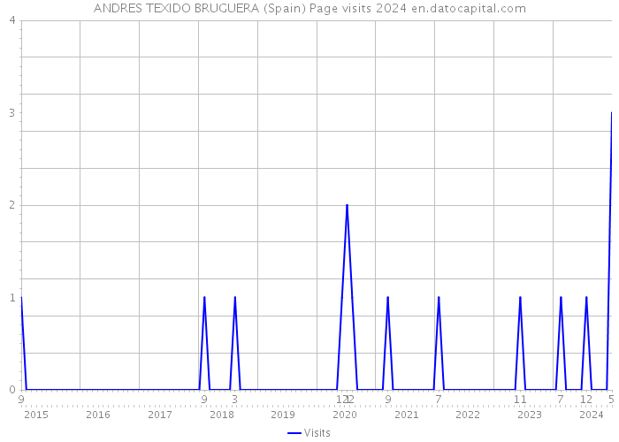 ANDRES TEXIDO BRUGUERA (Spain) Page visits 2024 