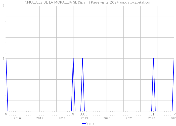 INMUEBLES DE LA MORALEJA SL (Spain) Page visits 2024 