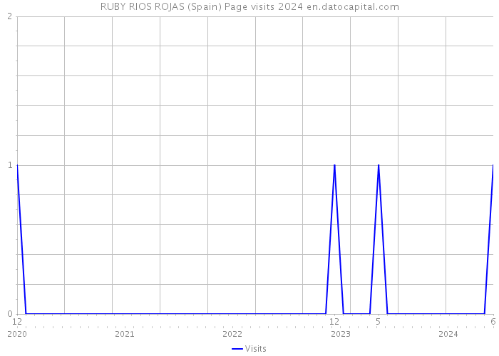 RUBY RIOS ROJAS (Spain) Page visits 2024 