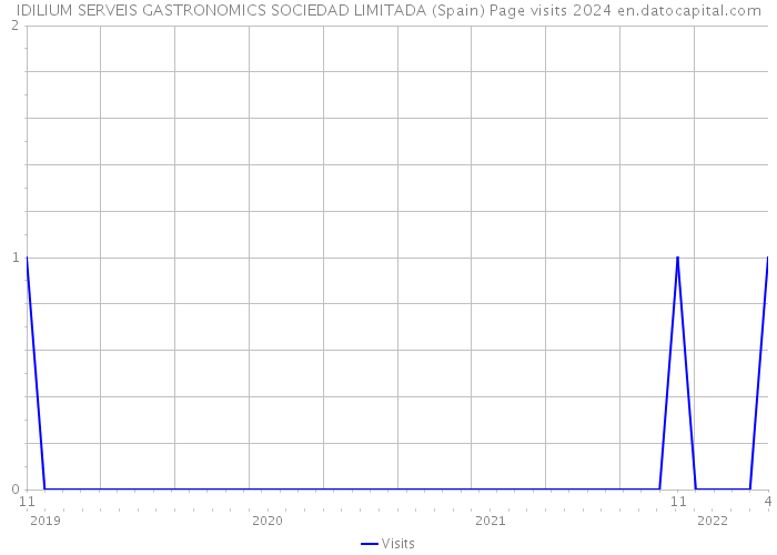 IDILIUM SERVEIS GASTRONOMICS SOCIEDAD LIMITADA (Spain) Page visits 2024 