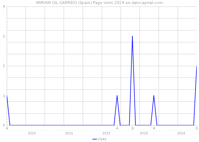 MIRIAM GIL GARRIDO (Spain) Page visits 2024 