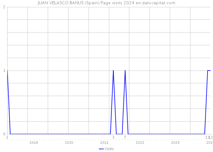 JUAN VELASCO BANUS (Spain) Page visits 2024 