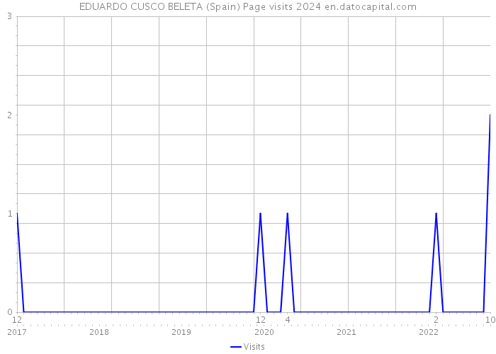 EDUARDO CUSCO BELETA (Spain) Page visits 2024 