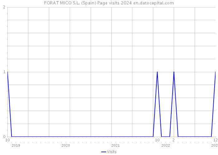 FORAT MICO S.L. (Spain) Page visits 2024 