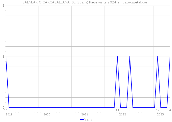 BALNEARIO CARCABALLANA, SL (Spain) Page visits 2024 