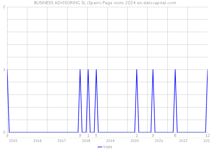 BUSINESS ADVISORING SL (Spain) Page visits 2024 