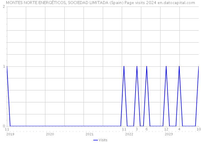 MONTES NORTE ENERGÉTICOS, SOCIEDAD LIMITADA (Spain) Page visits 2024 