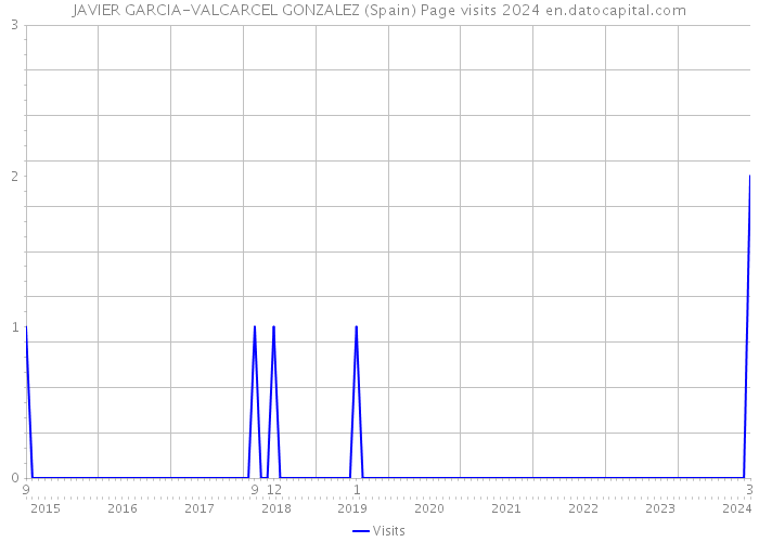 JAVIER GARCIA-VALCARCEL GONZALEZ (Spain) Page visits 2024 