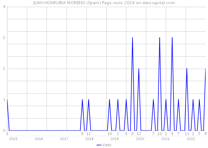 JUAN HONRUBIA MORENO (Spain) Page visits 2024 
