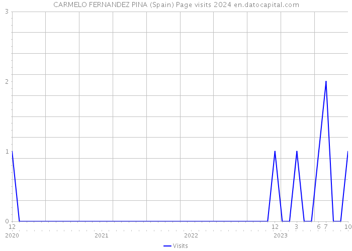 CARMELO FERNANDEZ PINA (Spain) Page visits 2024 