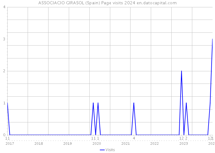 ASSOCIACIO GIRASOL (Spain) Page visits 2024 