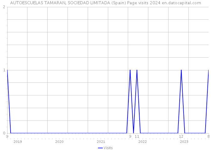 AUTOESCUELAS TAMARAN, SOCIEDAD LIMITADA (Spain) Page visits 2024 