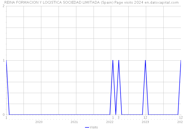 REINA FORMACION Y LOGISTICA SOCIEDAD LIMITADA (Spain) Page visits 2024 