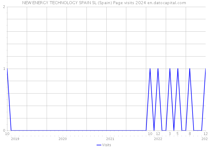 NEW ENERGY TECHNOLOGY SPAIN SL (Spain) Page visits 2024 