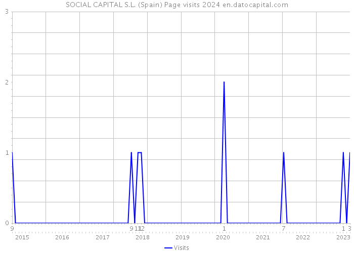 SOCIAL CAPITAL S.L. (Spain) Page visits 2024 