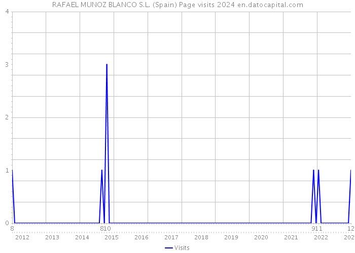 RAFAEL MUNOZ BLANCO S.L. (Spain) Page visits 2024 