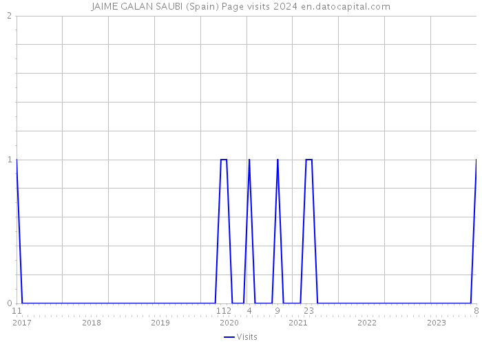 JAIME GALAN SAUBI (Spain) Page visits 2024 