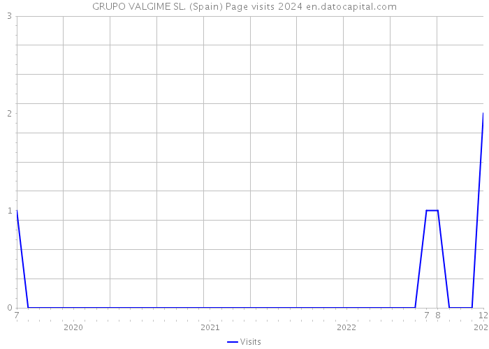 GRUPO VALGIME SL. (Spain) Page visits 2024 